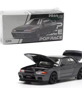Pop Race 1:64 Nissan Skyline GT-R R32 Gun MTGRY
