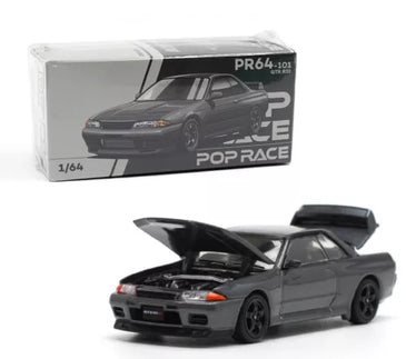 Pop Race 1:64 Nissan Skyline GT-R R32 Gun MTGRY