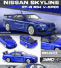 INNO64 1:64 Blue Nissan Skyline GT-R R34 V-Spec Tuned by Mine's