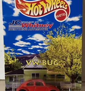 HOT WHEELS JC WHITNEY RED VOLKSWAGEN BUG w/REAL RIDERS