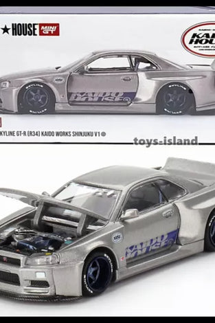 Kaido House 1:64 Nissan Skyline GT-R (R34)  Kaido SHINJUKU V1