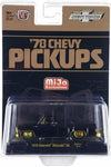 M2 MACHINES CHASE '78 CHEVY PICKUPS BLACK 1978 CHEVROLET SILVERADO 30