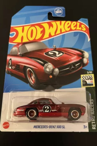 HOT WHEELS SUPER TREASURE HUNT MERCEDES BENZ 300 SL IN PROTECTO