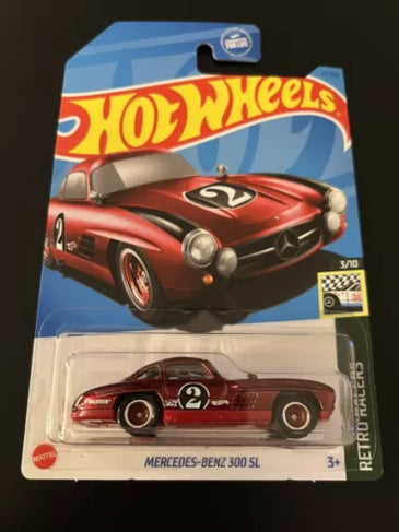 HOT WHEELS SUPER TREASURE HUNT MERCEDES BENZ 300 SL IN PROTECTO