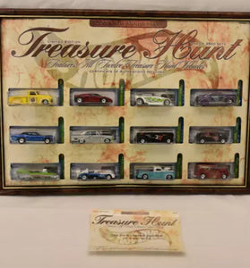 2002 HOT WHEELS TREASURE HUNT SET w/ORIGINAL SHIPPER BOX