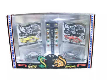 HOT WHEELS RLC SNAKE & MONGOOSE ZAMAC DRAGSTER 2 CAR SET w/ORIGINAL SHIPPER BOX