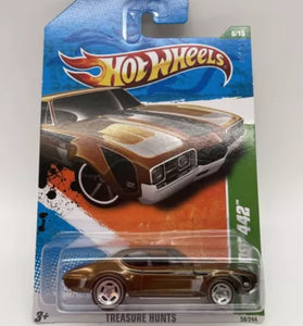 2011 HOT WHEELS SUPER TREASURE HUNT '68 OLDS 442 IN PROTECTO