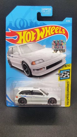 2019 HOT WHEELS SUPER TREASURE HUNT '90 HONDA CIVIC EF w/FACTORY STICKER