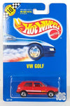 HOT WHEELS #106 RED VOLKSWAGEN GOLF w/BLACKWALLS