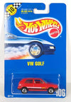 HOT WHEELS #106 RED VOLKSWAGEN GOLF w/BLACKWALLS