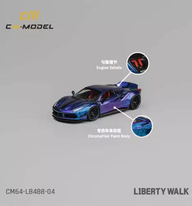CM MODEL 1:64 LBWK FERRARI 488 Widebody Chameleon