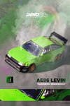 nno64 1:64 Toyota AE86 Levin "Pandem Rocket Bunny" Green