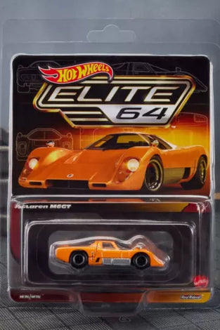 HOT WHEELS RLC ELITE 64 ORANGE MCLAREN M6GT IN PROTECTO