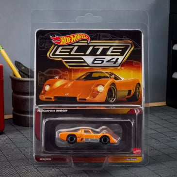 HOT WHEELS RLC ELITE 64 ORANGE MCLAREN M6GT IN PROTECTO