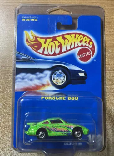 HOT WHEELS #148 GREEN PORSCHE 930 w/HO WHEELS IN PROTECTO
