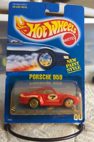 HOT WHEELS #80 RED PORSCHE 959 #7 w/ULTRA HOT WHEELS
