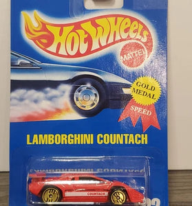 HOT WHEELS #232 RED LAMBORGHINI COUNTACH w/GOLD ULTRA HOTS