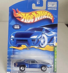 2001 HOT WHEELS TREASURE HUNT BLUE OLDS 442 w/REAL RIDERS