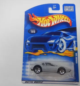 2001 HOT WHEELS #190 SILVER FERRARI 308