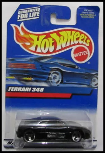2000 HOT WHEELS #106 BLACK FERRARI 348 w/3 SPOKE WHEELS
