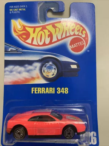 HOT WHEELS #226 PINK FERRARI 348 w/ULTRA HOT WHEELS