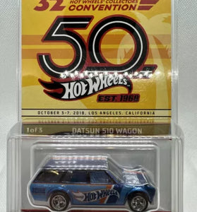 HOT WHEELS 32ND COLLECTORS CONVENTION DATSUN 510 WAGON #3496/6000