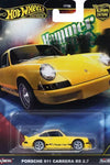 HOT WHEELS CAR CULTURE HAMMER DROP YELLOW PORSCHE 911 CARRERA RS 2.7