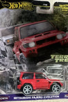 HOT WHEELS CAR CULTURE TERRA TREK RED MITSUBISHI PAJERO EVOLUTION