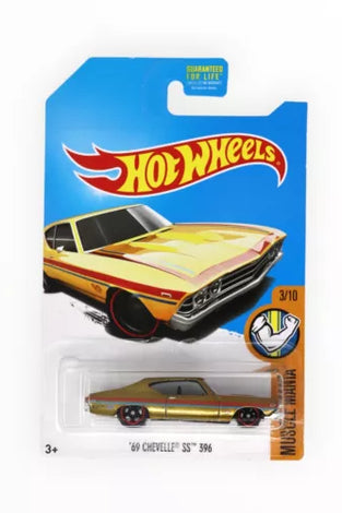 HOT WHEELS GOLD '69 CHEVELLE SS 396 SUPER TREASURE HUNT