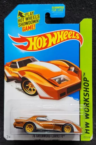 HOT WHEELS '76 GREENWOOD CORVETTE SUPER TREASURE HUNT