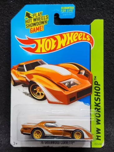 HOT WHEELS '76 GREENWOOD CORVETTE SUPER TREASURE HUNT
