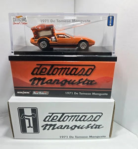HOT WHEELS RLC ORANGE 1971 DE TOMASO MANGUSTO