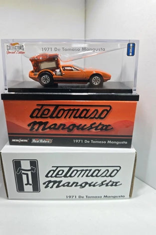 HOT WHEELS RLC ORANGE 1971 DE TOMASO MANGUSTO