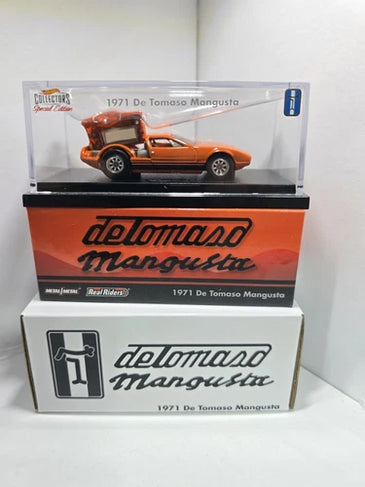 HOT WHEELS RLC ORANGE 1971 DE TOMASO MANGUSTO
