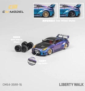 CM Model 1/64 Nissan Lb-Works 35GT-RR Chameleon/Carbon Hood