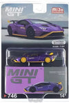 MINI GT PURPLE LAMBORGHINI HURACAN STO #746 CHASE