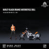 MOREART BLACK/ORANGE MOTORCYCLE w/FIGURE