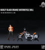 MOREART BLACK/ORANGE MOTORCYCLE w/FIGURE