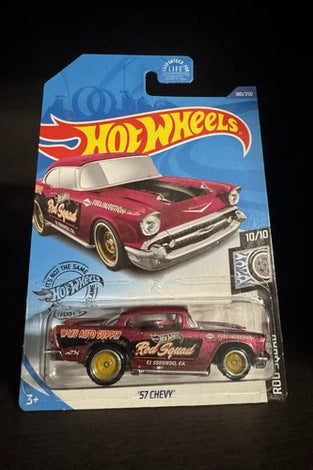 HOT WHEELS SUPER TREASURE HUNT PINK '57 CHEVY BEL AIR
