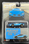 MINI GT CHASE #807 LAMBORGHINI HURACAN STERRATO BLUE ALGIER