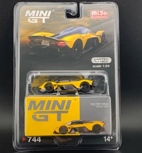 MINI GT #744 ASTON MARTIN VALKYRIE SUNBURST YELLOW