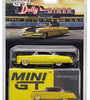 Mini GT 1:64 #794 Lincoln Capri Hot Rod 1954 Lime Yellow