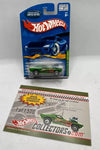 HOT WHEELS RARE GREEN RODGER DODGER APOLOGY CAR w/CERTIFICATE