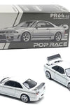 Pop Race 1:64 Nissan Skyline R33 GT-R NISMO 400R White Diecast Car PR640052