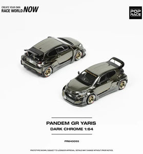 POP RACE - PR64-0055 - Pandem GR Yaris Dark Chrome
