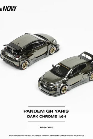 POP RACE - PR64-0055 - Pandem GR Yaris Dark Chrome