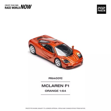 POP RACE - PR64-0092 - McLAREN F1 ORANGE