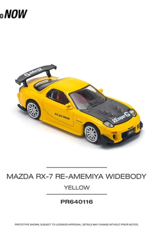 POP RACE - PR64-0116 - Mazda RX7 (FD) RE-Amemiya Widebody Yellow