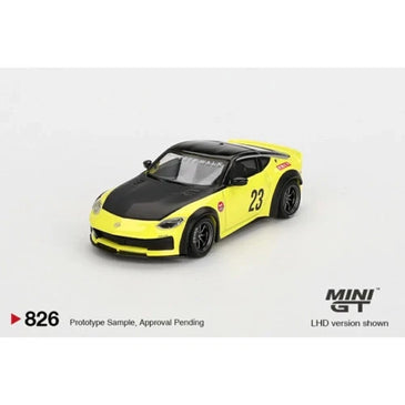 MINI GT LBWK LIBERTY WALK NISSAN Z LB-NATION WORKS 1/64 IKAZUCHI YELLOW MGT00826