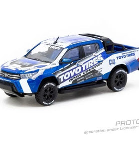 TOYOTA HILUX PICKUP RHD "TOYO TIRES" 1/64 DIECAST BY TARMAC WORKS T64-041-TOYO